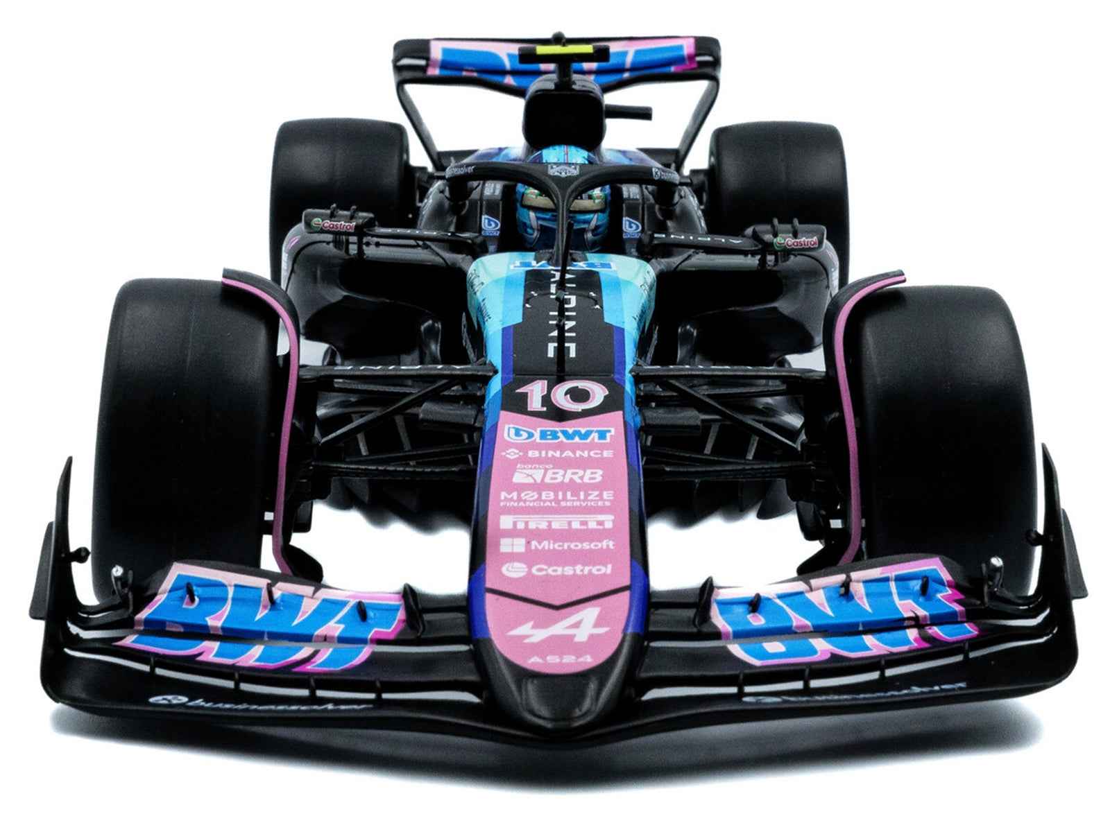 Alpine A524 #10 Pierre Gasly "BWT" 3rd Place Formula One F1 "Sao Paulo GP" (2024) "Competition" Series 1/18 Diecast Model Car by Solido