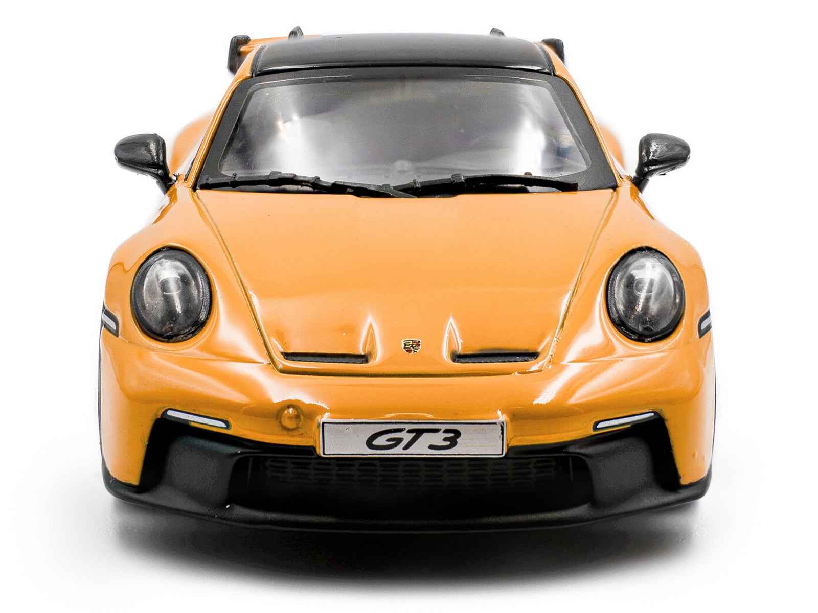 2023 Porsche 911 (992) GT3 Signal Yellow with Black Top 1/43 Diecast Model Car by Solido