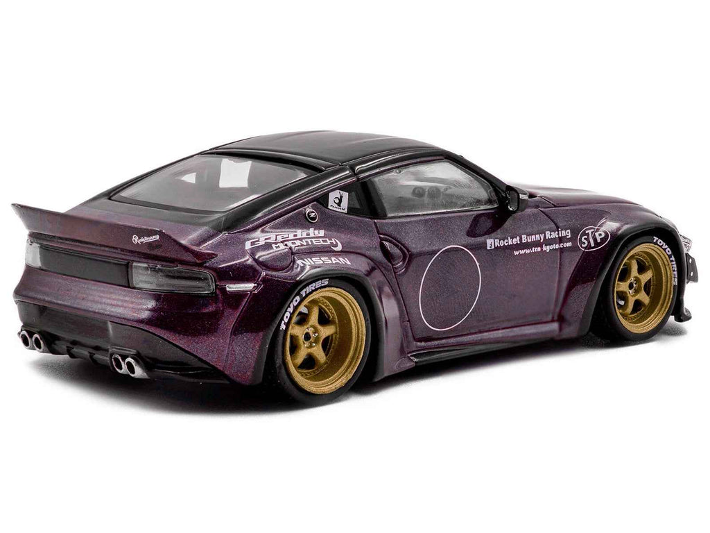 2022 Nissan Pandem Fairlady Z RHD (Right Hand Drive) Purple Metallic with Black Top 1/43 Diecast Model Car by Solido