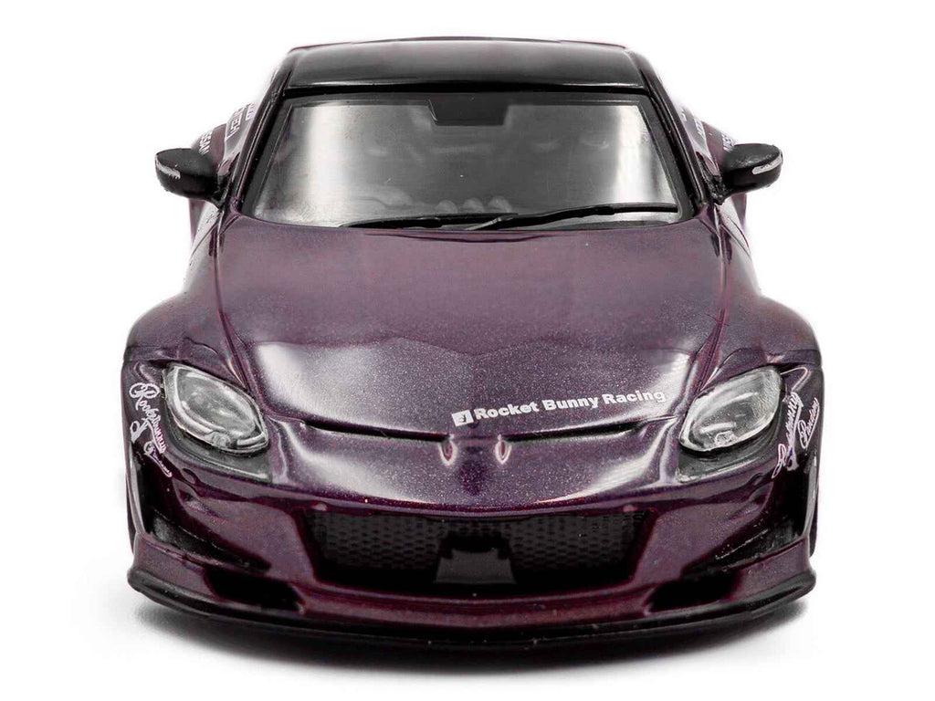 2022 Nissan Pandem Fairlady Z RHD (Right Hand Drive) Purple Metallic with Black Top 1/43 Diecast Model Car by Solido