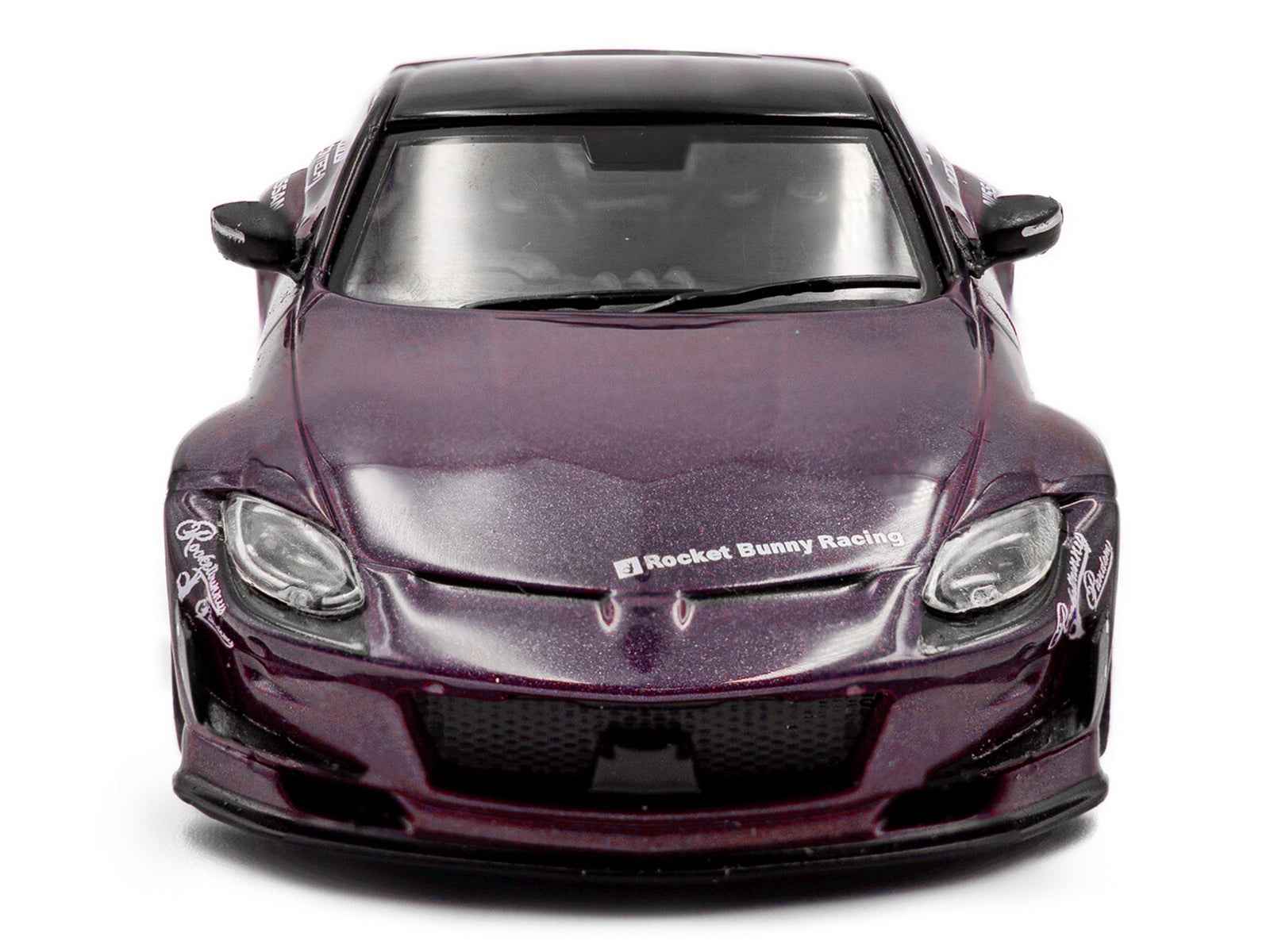 2022 Nissan Pandem Fairlady Z RHD (Right Hand Drive) Purple Metallic with Black Top 1/43 Diecast Model Car by Solido