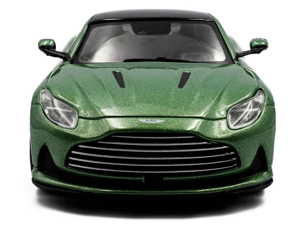 2023 Aston Martin DB12 Coupe Iridescent Emerald Metallic with Black Top 1/43 Diecast Model Car by Solido