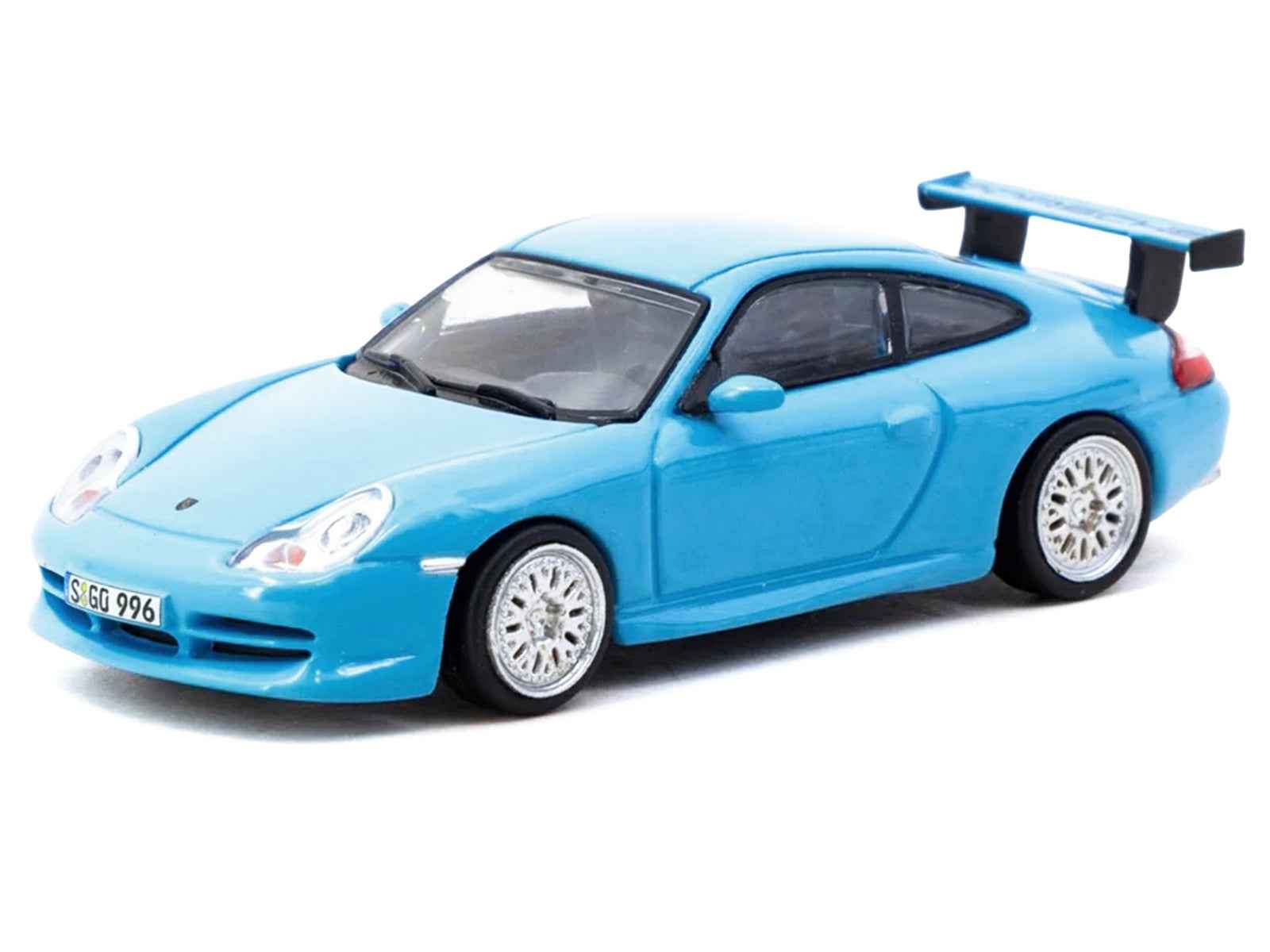 Porsche 911 GT3 (996) Light Blue "Global64" Series 1/64 Diecast Model by Tarmac Works