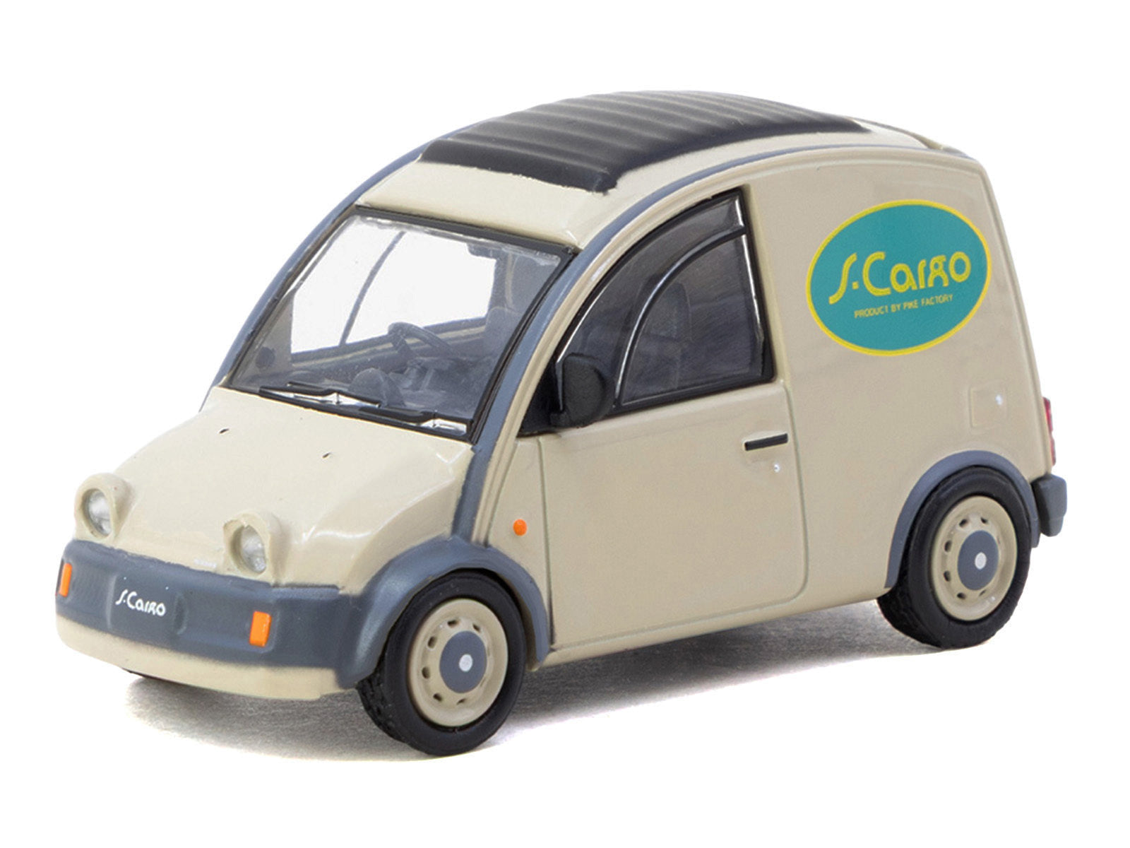 Nissan S-Cargo Van RHD (Right Hand Drive) "Presentation" Beige with Tarmac Cards "Global64" Series 1/64 Diecast Model Car by Tarmac Works