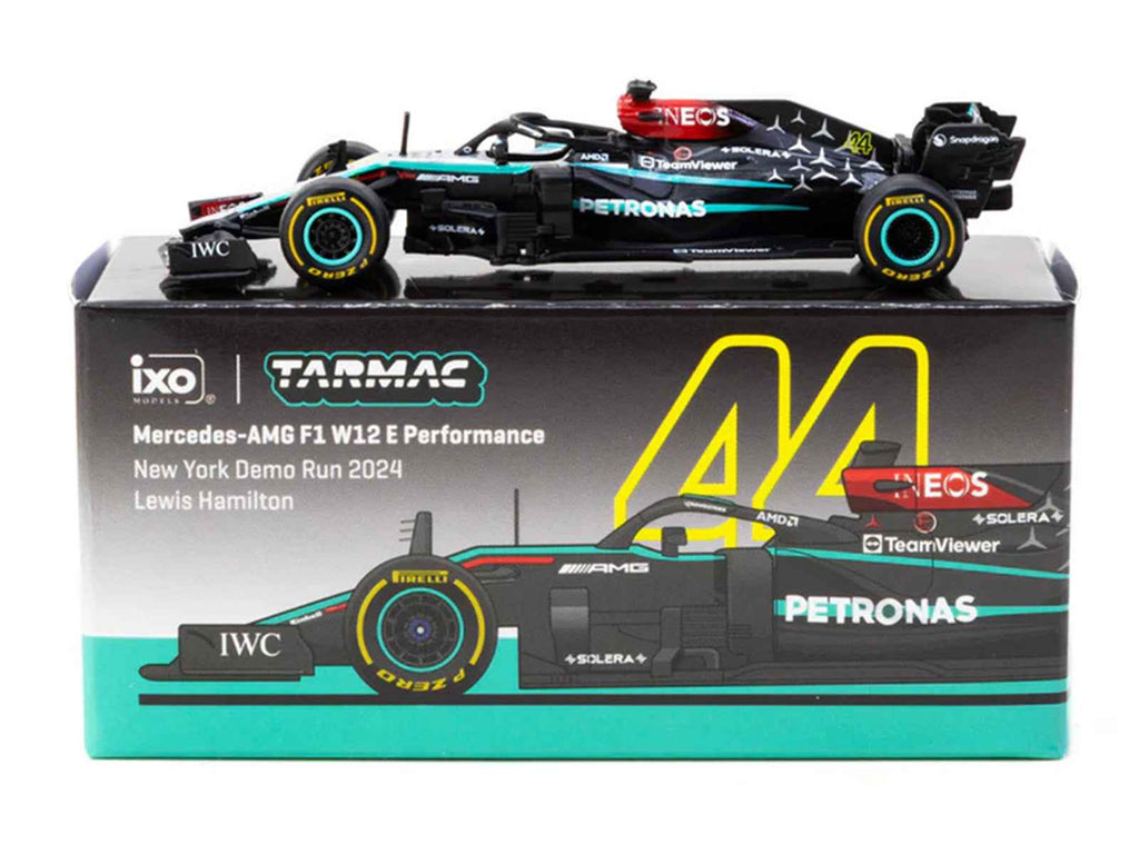 Mercedes-AMG F1 W12 E Performance #44 Lewis Hamilton Formula One F1 "New York Demo Run" (2024) "Global64" Series 1/64 Diecast Model by Tarmac Works