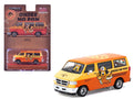 Dodge Van "Ohige no Pon" Orange Two-Tone "Global64" Series 1/64 Diecast Model by Tarmac Works