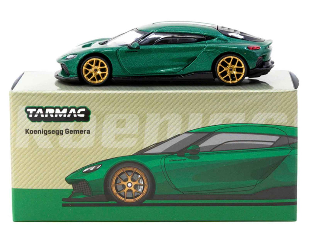 Koenigsegg Gemera Green Metallic "Global64" Series 1/64 Diecast Model by Tarmac Works