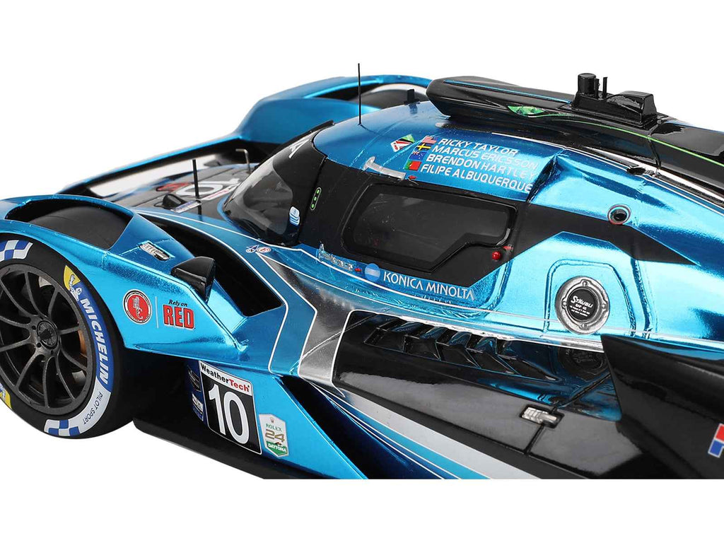 Acura ARX-06 GTP #10 Filipe Albuquerque - Marcus Ericsson - Brendon Hartley - Ricky Taylor "Wayne Taylor Racing with Andretti" IMSA "24 Hours of Daytona" (2024) 1/18 Model Car by Top Speed