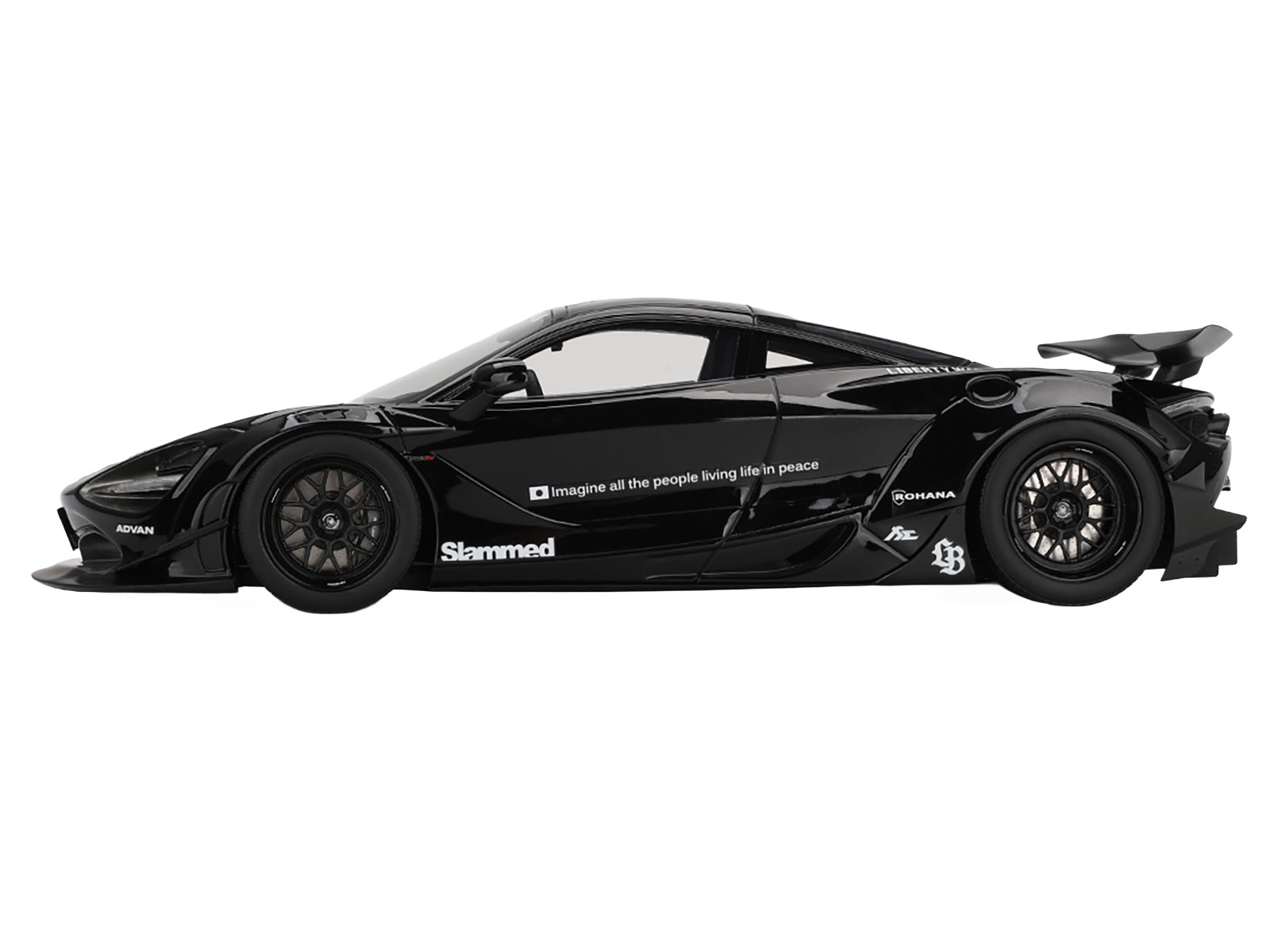 McLaren 720S "LB-Works" Black "Tokyo Auto Salon 2024" 1/18 Model Car by Top Speed
