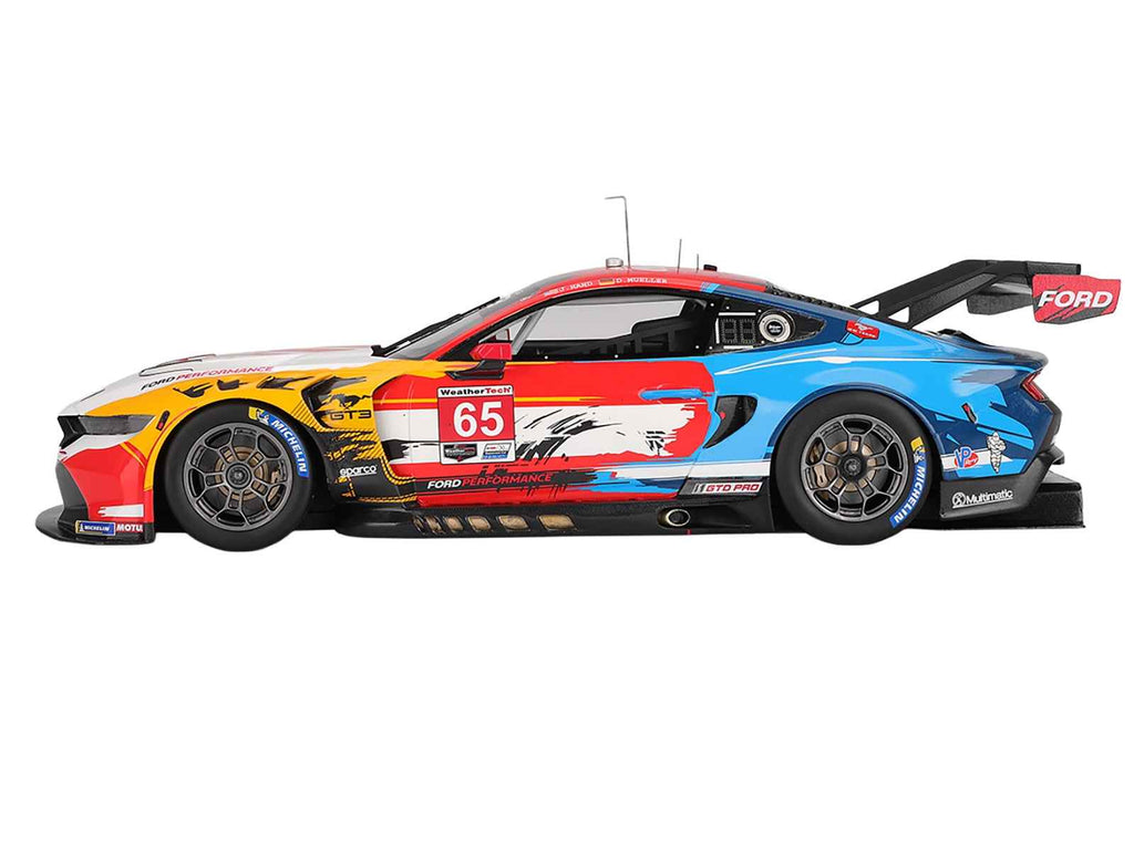 Ford Mustang GT3 #65 Joey Hand - Dirk Muller "Ford Multimatic Motorsports" "Motul Course de Monterey - Laguna Seca" (2024) 1/18 Model Car by Top Speed