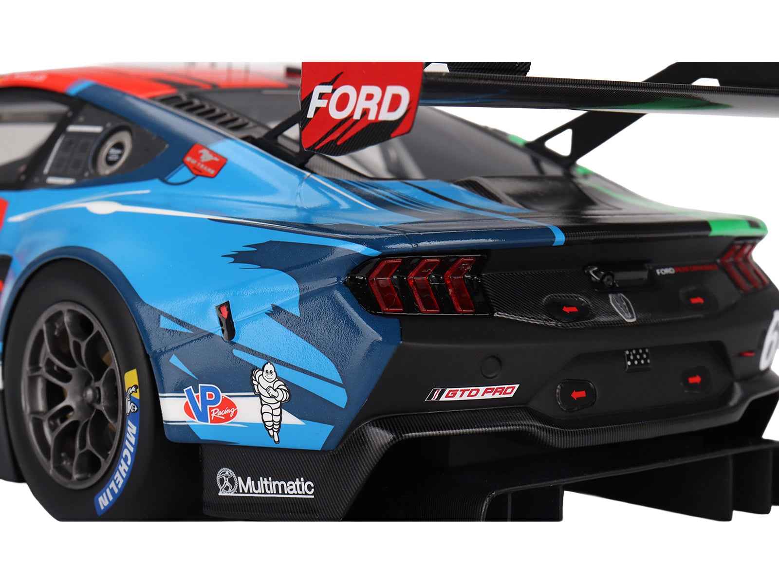 Ford Mustang GT3 #65 Joey Hand - Dirk Muller "Ford Multimatic Motorsports" "Motul Course de Monterey - Laguna Seca" (2024) 1/18 Model Car by Top Speed