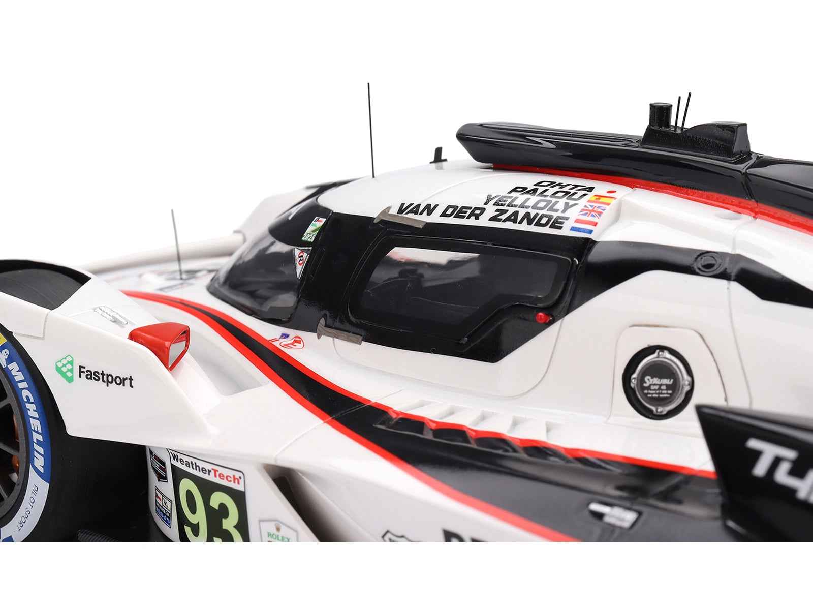Acura ARX-06 GTP #93 Kakunoshin Ohta - Alex Palou - Renger van der Zande - Nick Yelloly "Acura Meyer Shank Racing with Curb-Agajanian" "24 Hours of Daytona" (2025) 1/18 Model Car by Top Speed