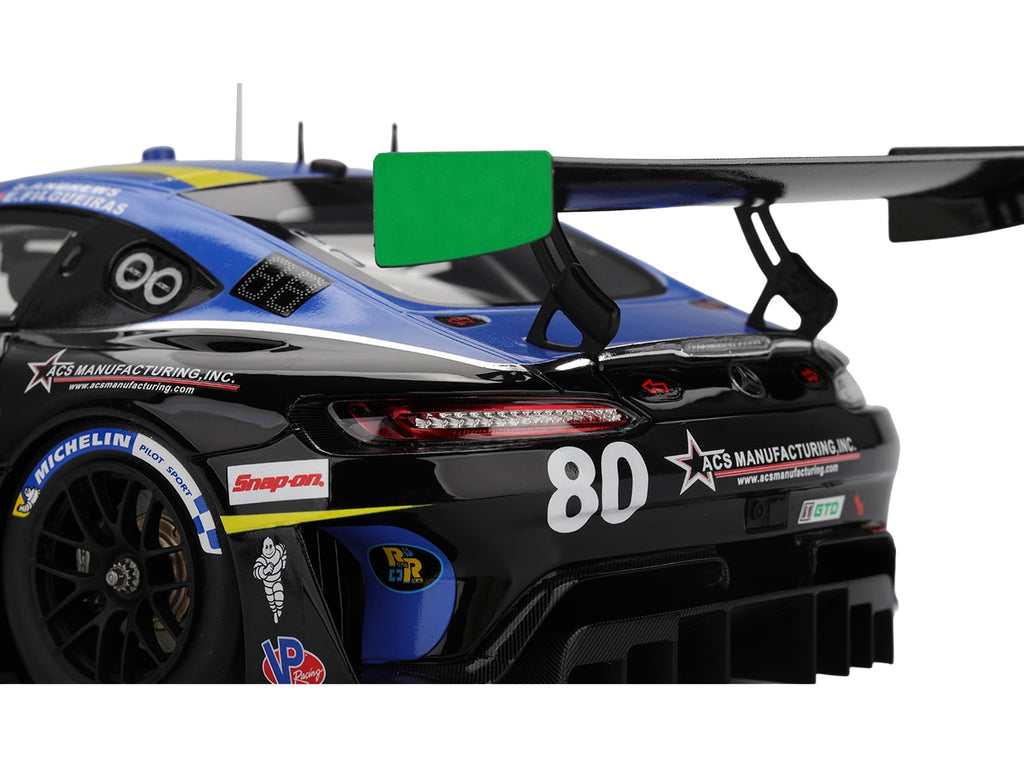 Mercedes-AMG GT3 EVO #80 Scott Andrews - Ralf Aron - Eric Filgueiras - Dan Knox "Lone Star Racing" IMSA "24 Hours of Daytona" (2025) 1/18 Model Car by Top Speed