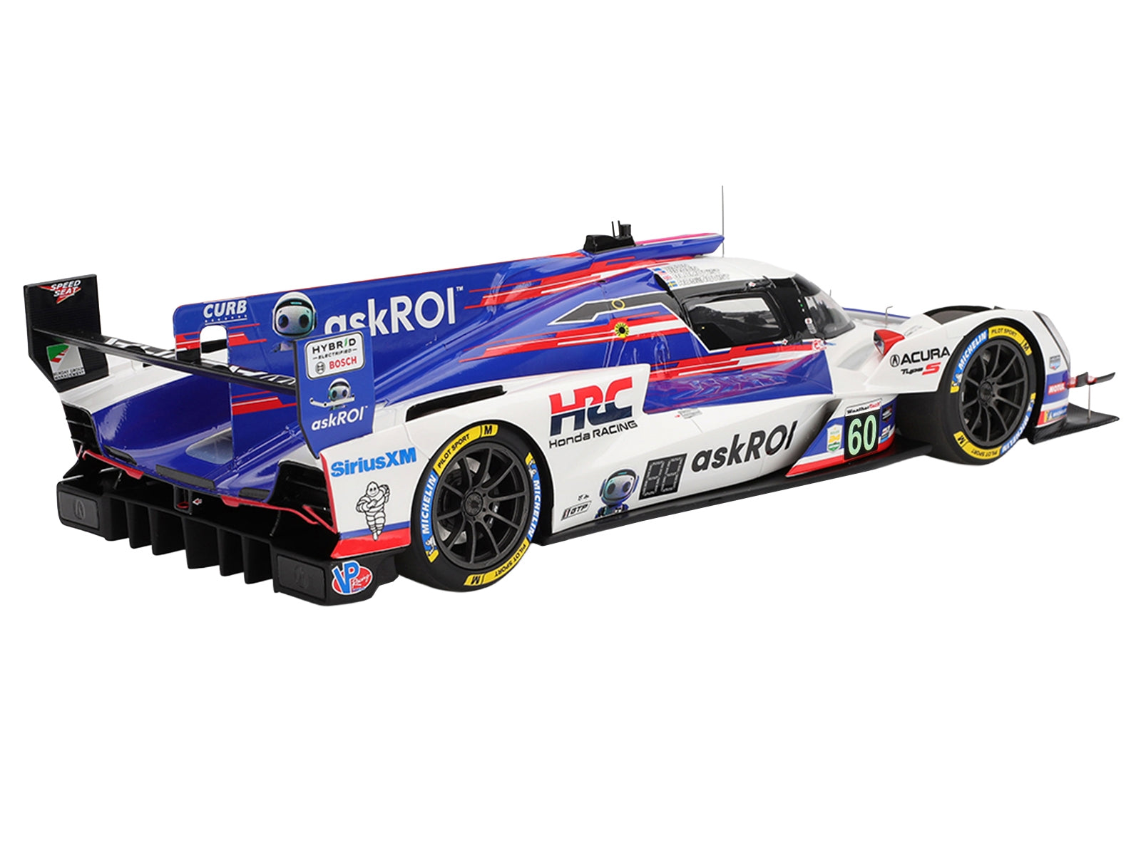 Acura ARX-06 GTP #60 Tom Blomqvist - Colin Braun - Scott Dixon - Felix Rosenqvist "Acura Meyer Shank Racing with Curb-Agajanian" 2nd Place IMSA "24 Hours of Daytona" (2025) 1/18 Model Car by Top Speed